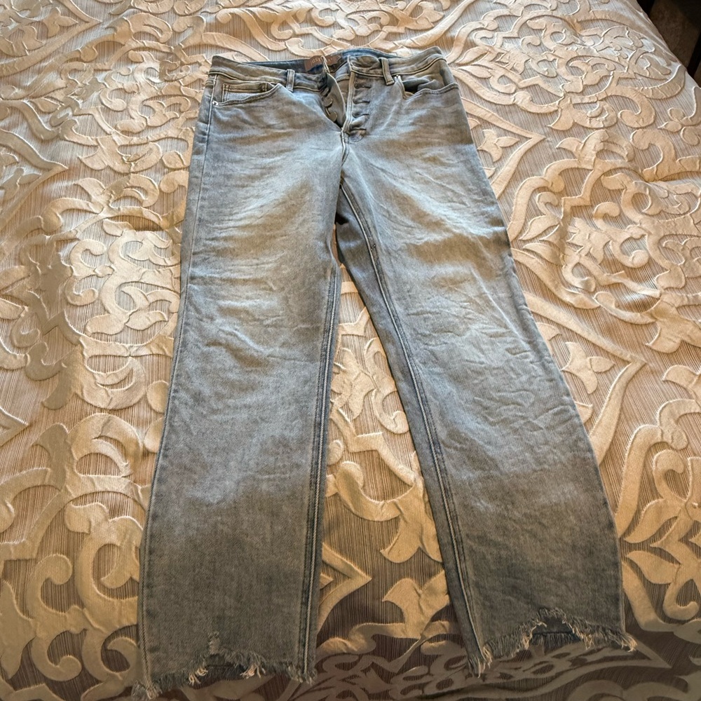 Just USA Women's Light Denim Straight Leg Jeans